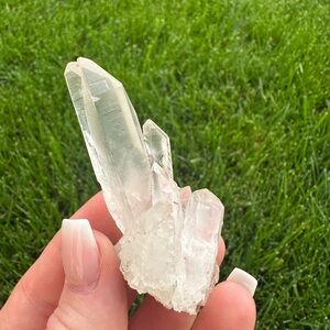 Clear Quartz Crystal Cluster - Translucent White From Madagascar